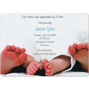    2 Feet Bigger Magnet Large Birth Announcements 