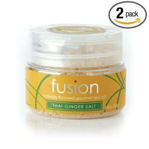 Fusion Thai Ginger Sea Salt, 3 Ounce Jars (Pack of 2)  