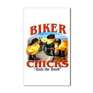   (Rectangle) Biker Chicks Women Girls Rule the Road 