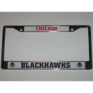 CHICAGO BLACKHAWKS Durable Metal LICENSE PLATE FRAME 