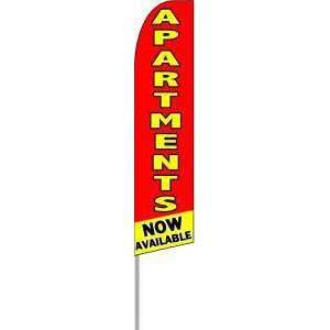 Apartments Now Available Extra Wide Swooper Feather Flag 
