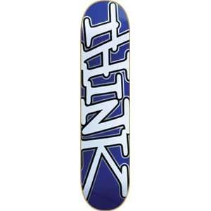    Think Tag Blue/White Skateboard Deck   8.0