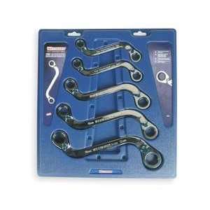  Westward 1LCE8 Ratcheting Box S Wrench Set, mm, 5 PC