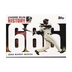  2005 Topps Barry Bonds Home Run History #666 Barry Bonds 