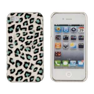  Sea Green Leopard Print Case for Apple iPhone 4, 4S (AT&T 