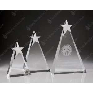  Crystal Star Triangle Plaque