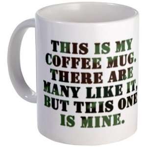  This is My Coffee Military Mug by  Kitchen 