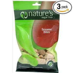 Natures Sugar Free Sesame Kosher Snack (Pack of 3)  