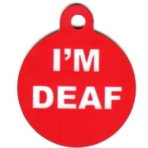  Round Im Deaf Pet Tags Direct Id Tag for Dogs & Cats Pet 