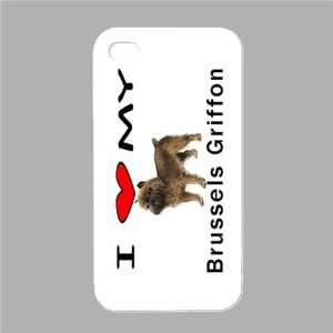  I Love My Brussels Griffon White Iphone 4 and Iphone 4s 