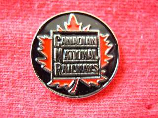 CANADIAN NATIONAL RAILWAYS LOGO EMBLEM RAILROAD HAT PIN  