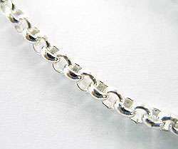 TWH 925 Sterling Silver Rolo Chain 3.2 mm. 12  