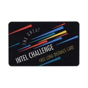 Collectible Phone Card Great INTEL Challenge. PROOF Blank Back 