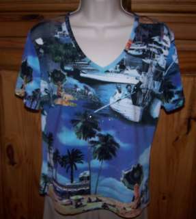 Ladies JESSICA MAX Brand Stretch Top Shirt Size Large  