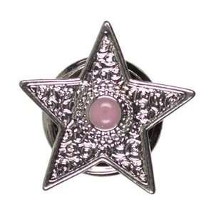  Cousin Beads Snap In Style Metal Accent 1/Pkg Pink Star; 3 