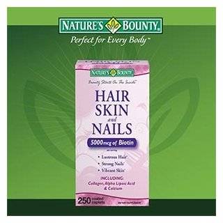   Skin and Nails 5000 mcg of Biotin per Serving   250 Coated Tablets