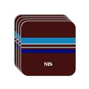  Personal Name Gift   NIS Set of 4 Mini Mousepad Coasters 