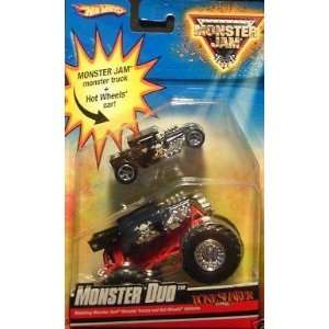 Hot Wheels Monster Jam Monster Duo Boneshaker, 164 Scale.  Toys 
