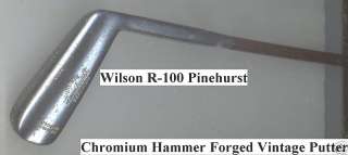 Wilson R 100 Pinehurst, Chromium Forged Vintage Putter  