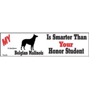  Belgian Malinois Honor Bumper Sticker Automotive