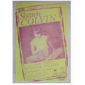  2 Shawn Colvin Handbill poster Patty Griffin Vintage 