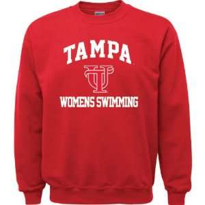  Tampa Spartans Red Womens Swimming Arch Crewneck 