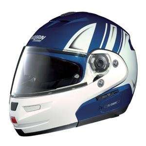 Nolan N Com N103 Modular Helmet Blue White LG