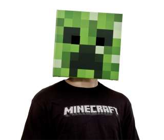   Kopf Pappe grün Block Spiel Mine Craft Head passend zu T Shirt  