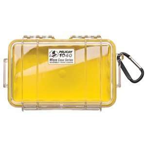  PELICAN 1040 MICRO CASE YELLOW WITH CLEAR LID Sports 