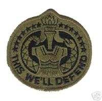 US ARMY DRILL SERGEANT DI OD SUBDUED PATCH  