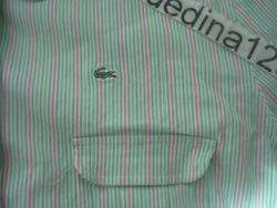 Lacoste Logo Womens Button Down Shirt Size Sz 46 XL  