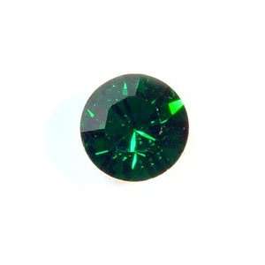  6mm Round Faceted Emerald Swarovski Gemstone   Pack of 10 