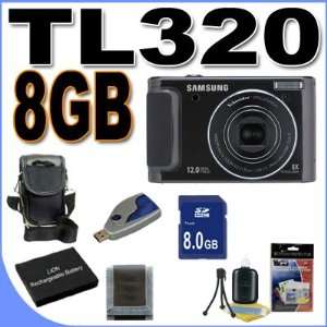  Samsung TL320 12MP Digital Camera w/5x Optical Zoom (Black 