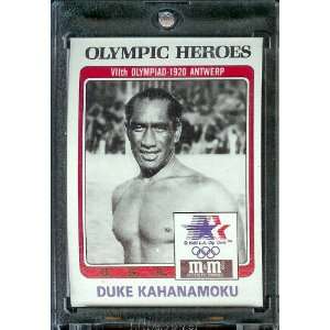  1984 Topps M&M Duke Kahanamoku 100 Meter Freestyle Olympic 