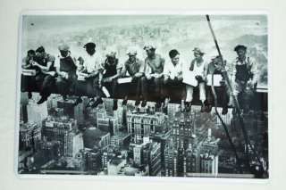   Pause auf Stahlträger New York 20x30 cm Klassiker Schild  