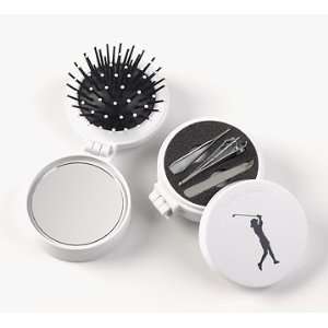  Golfers Hairbrush and Nail Care Kit Beauty