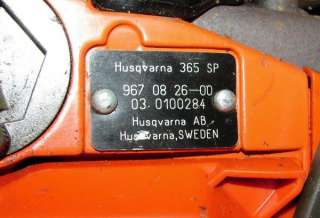 Husqvarna 365 Special Chainsaw Runs  