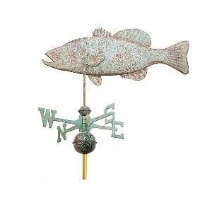  Good Directions Bass Full Size Weathervane Patio, Lawn 