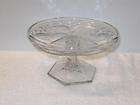NEW MARTINSVILLE GLASS FRONTIER EAPG CAKE STAND