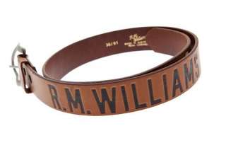 RM Williams 1.5 Solid Hide Embossed Belt 516  