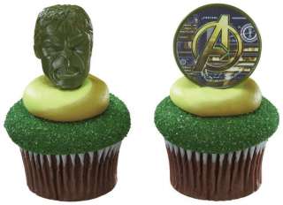   HEROES CupCake Rings Decoration Party CAKE Avengers Birthday *  