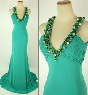 JOVANI 8573 Green $400 Women Cruise Ball Evening Gown BRAND NEW Size 2 