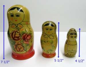 sets Vintage MATRYOSHKA Russian Nesting Doll BABUSHKA  