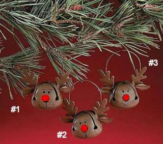 Jingle Bell Reindeer Christmas Ornament, priced each  