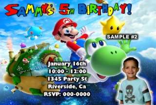 SUPER MARIO BROTHERS BIRTHDAY PARTY INVITATIONS FAVOR FAST AND FREE 