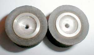 COX Vintage Original Aluminum wheels Black Sponge Slicks 1/24 scale 