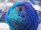 Noro Kureyon Yarn Wool Color #40 10 sk Aqua Purple Free Ship US
