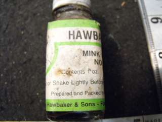 Vintage Hawbakers Mink Lure No.1, 1oz Unused  