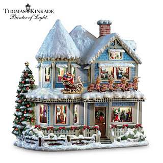   Kinkade Twas The Night Before Christmas Collectible Story House