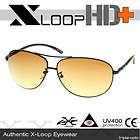 Loop Brand High Definition Lens Metal Aviator Sunglasses HD Vision 